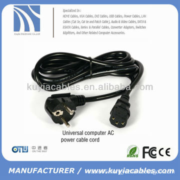 Black1.8m EU Power cable Plug Main Lead Cord Power Cable for notebook computer